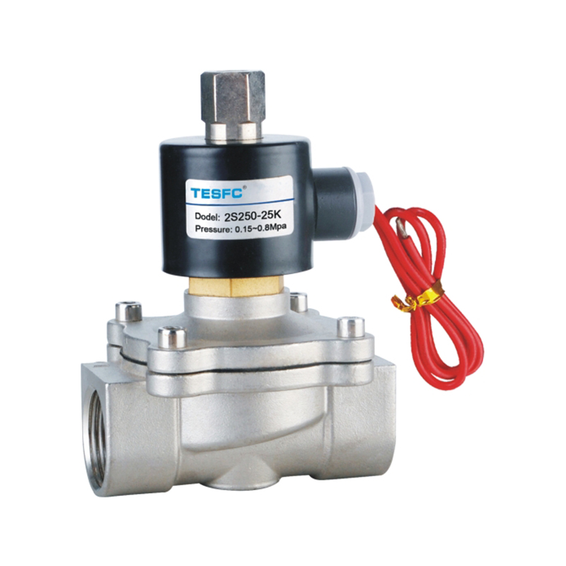 Válvula solenoide de alta temperatura normalmente abierta de 2 WBK